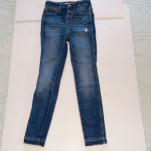 11. Madewell 10in High-Rise Skinny Button Fly Denim Jeans